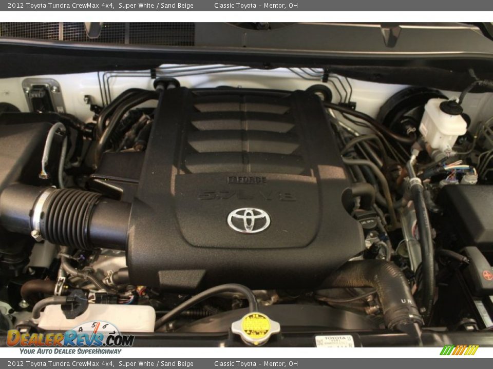 2012 Toyota Tundra CrewMax 4x4 Super White / Sand Beige Photo #17