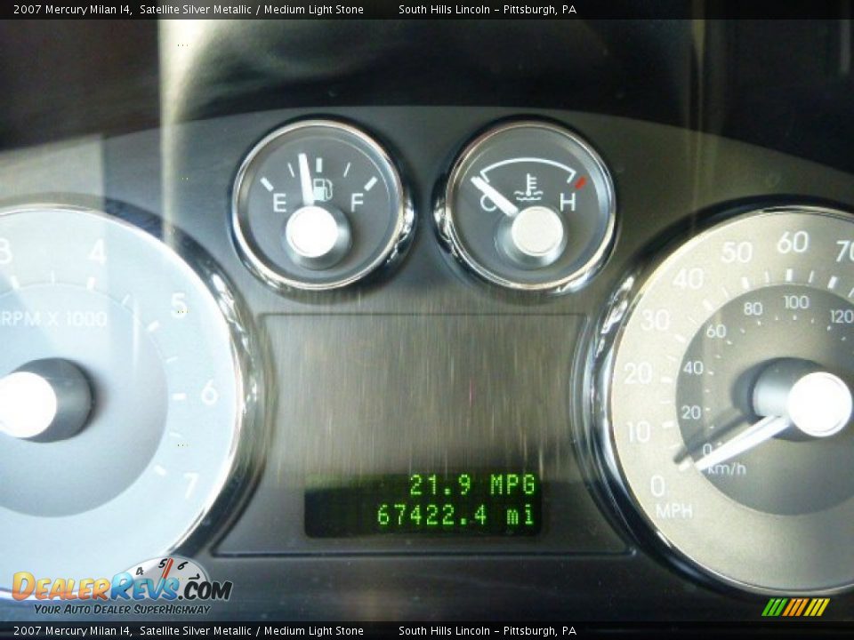 2007 Mercury Milan I4 Satellite Silver Metallic / Medium Light Stone Photo #25