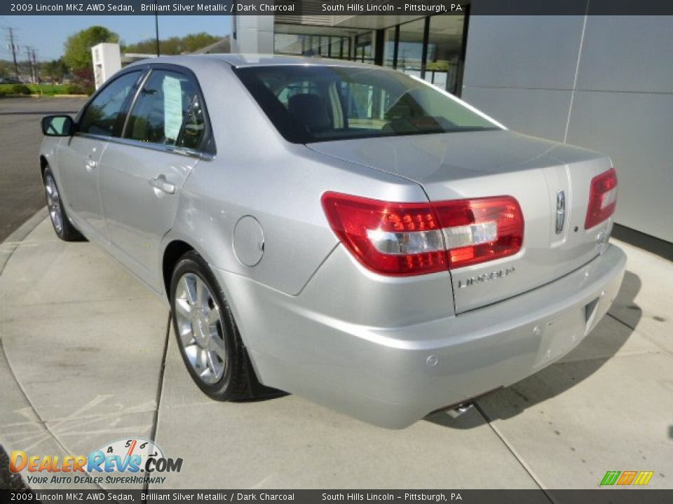2009 Lincoln MKZ AWD Sedan Brilliant Silver Metallic / Dark Charcoal Photo #3
