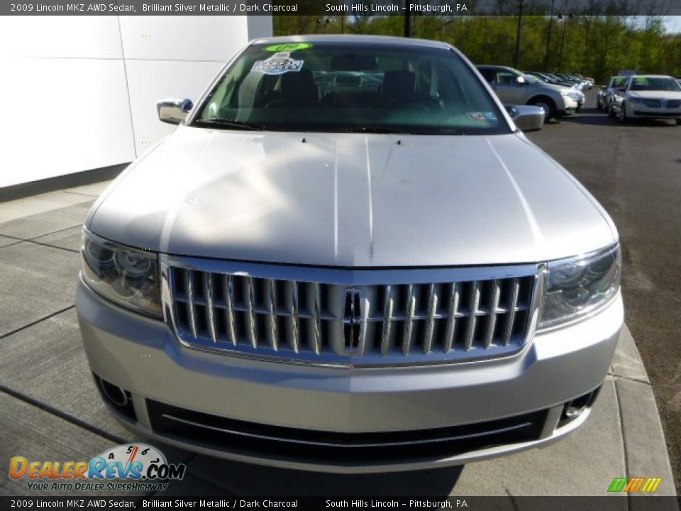 2009 Lincoln MKZ AWD Sedan Brilliant Silver Metallic / Dark Charcoal Photo #8