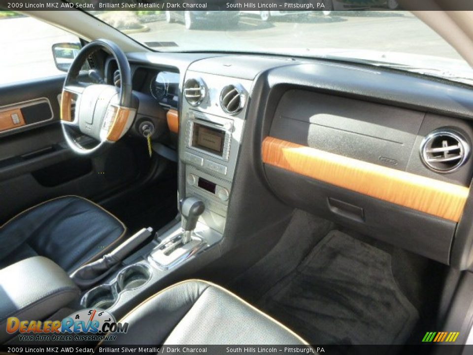 2009 Lincoln MKZ AWD Sedan Brilliant Silver Metallic / Dark Charcoal Photo #11