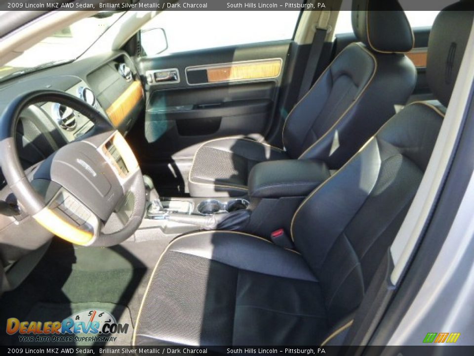 2009 Lincoln MKZ AWD Sedan Brilliant Silver Metallic / Dark Charcoal Photo #14