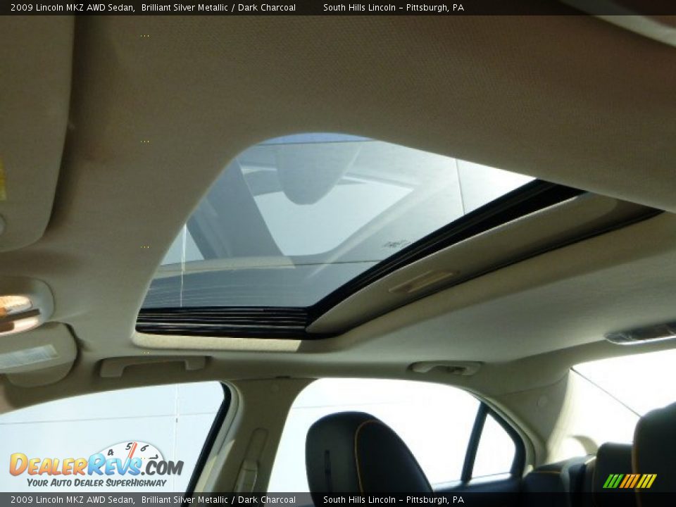 2009 Lincoln MKZ AWD Sedan Brilliant Silver Metallic / Dark Charcoal Photo #19