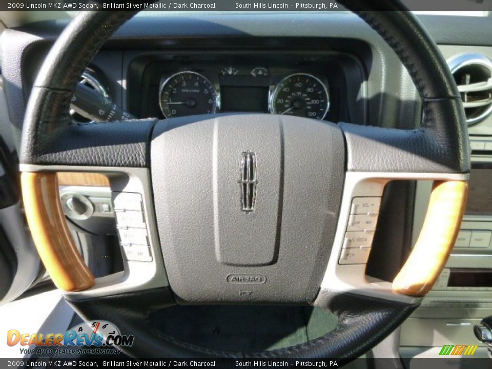 2009 Lincoln MKZ AWD Sedan Brilliant Silver Metallic / Dark Charcoal Photo #20