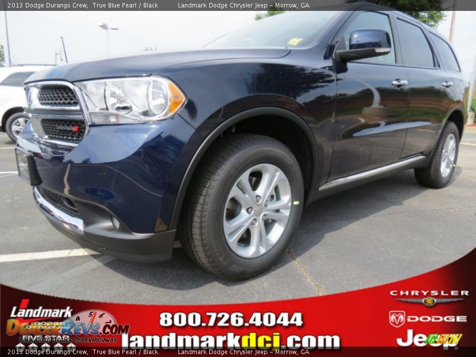 2013 Dodge Durango Crew True Blue Pearl / Black Photo #1