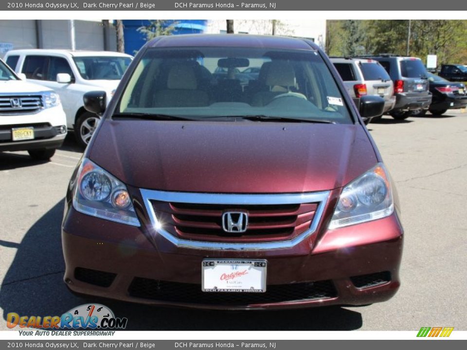 2010 Honda Odyssey LX Dark Cherry Pearl / Beige Photo #2