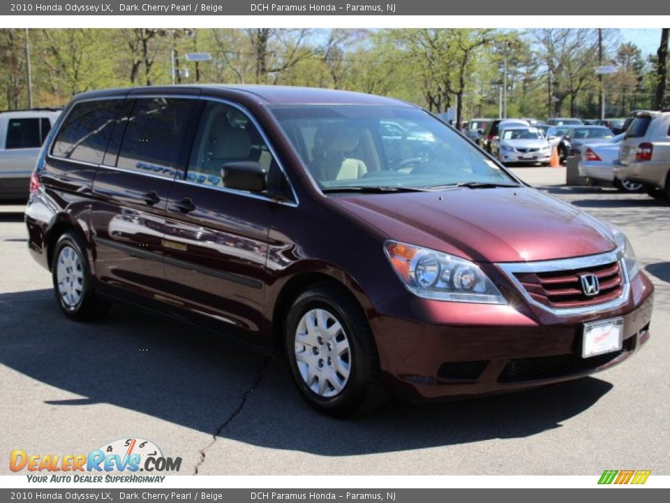 2010 Honda Odyssey LX Dark Cherry Pearl / Beige Photo #3