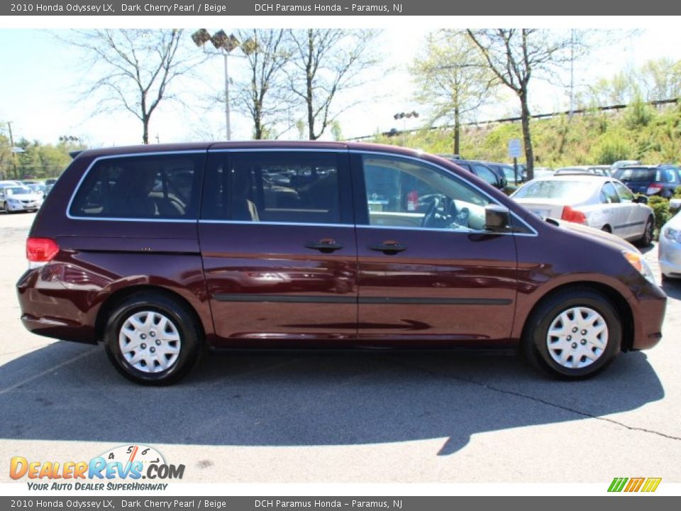 2010 Honda Odyssey LX Dark Cherry Pearl / Beige Photo #4
