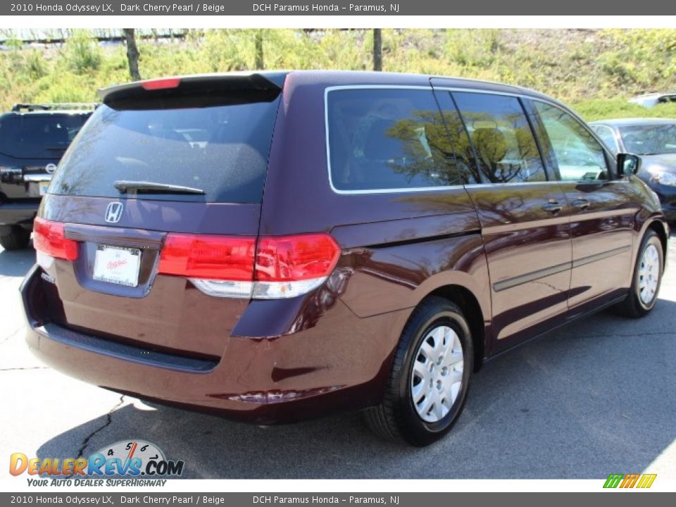 2010 Honda Odyssey LX Dark Cherry Pearl / Beige Photo #5
