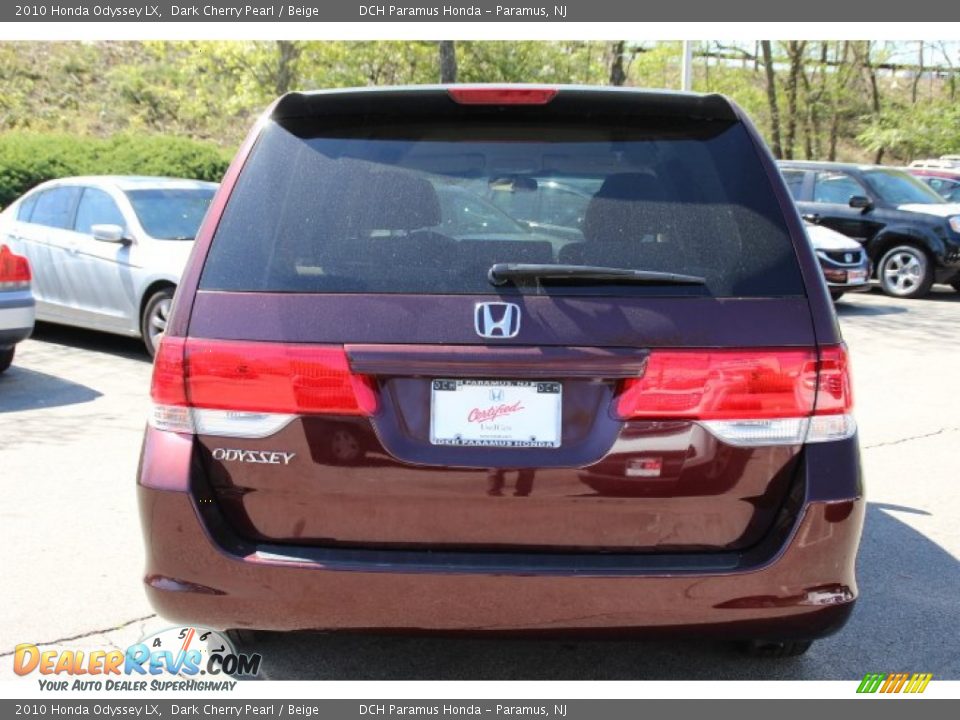 2010 Honda Odyssey LX Dark Cherry Pearl / Beige Photo #6