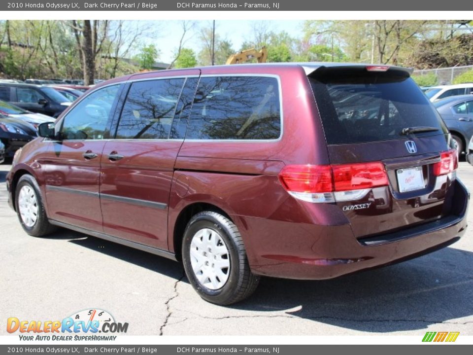 2010 Honda Odyssey LX Dark Cherry Pearl / Beige Photo #7
