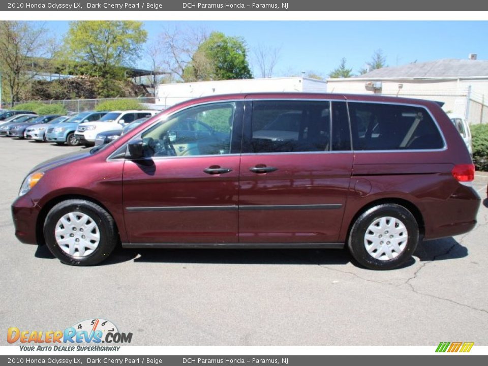 2010 Honda Odyssey LX Dark Cherry Pearl / Beige Photo #8