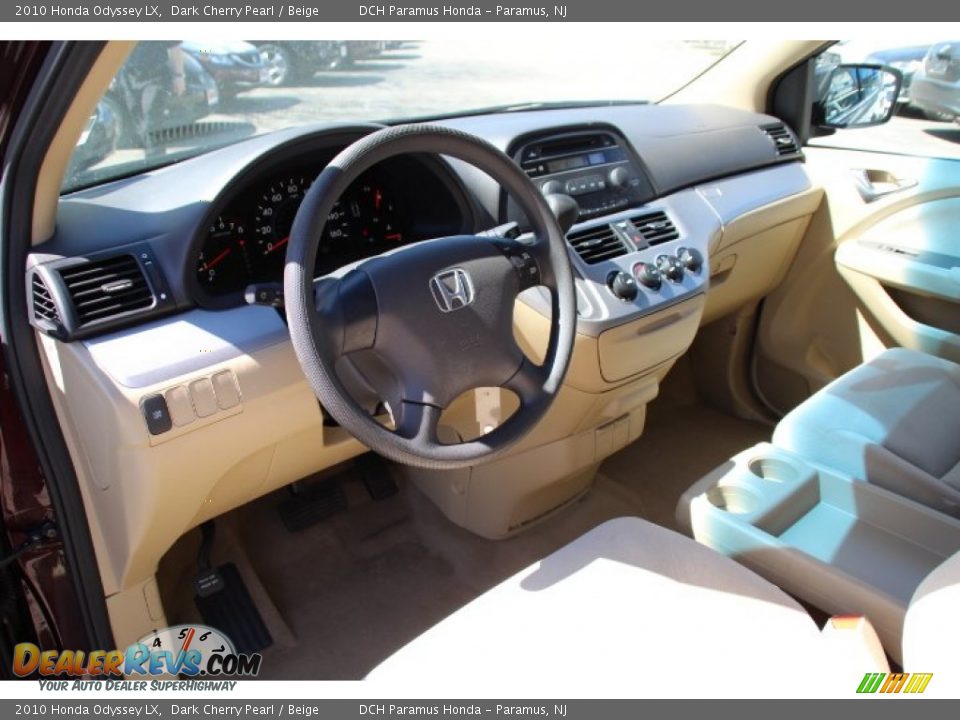 2010 Honda Odyssey LX Dark Cherry Pearl / Beige Photo #10