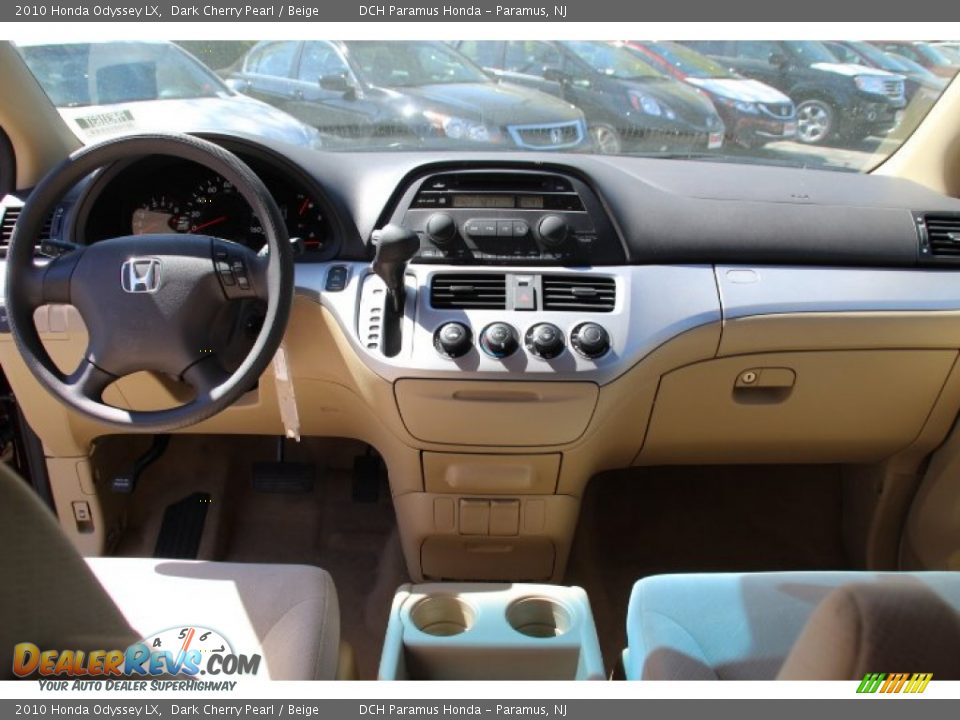 2010 Honda Odyssey LX Dark Cherry Pearl / Beige Photo #12