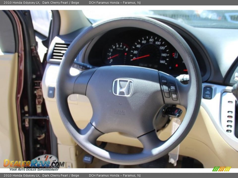 2010 Honda Odyssey LX Dark Cherry Pearl / Beige Photo #14
