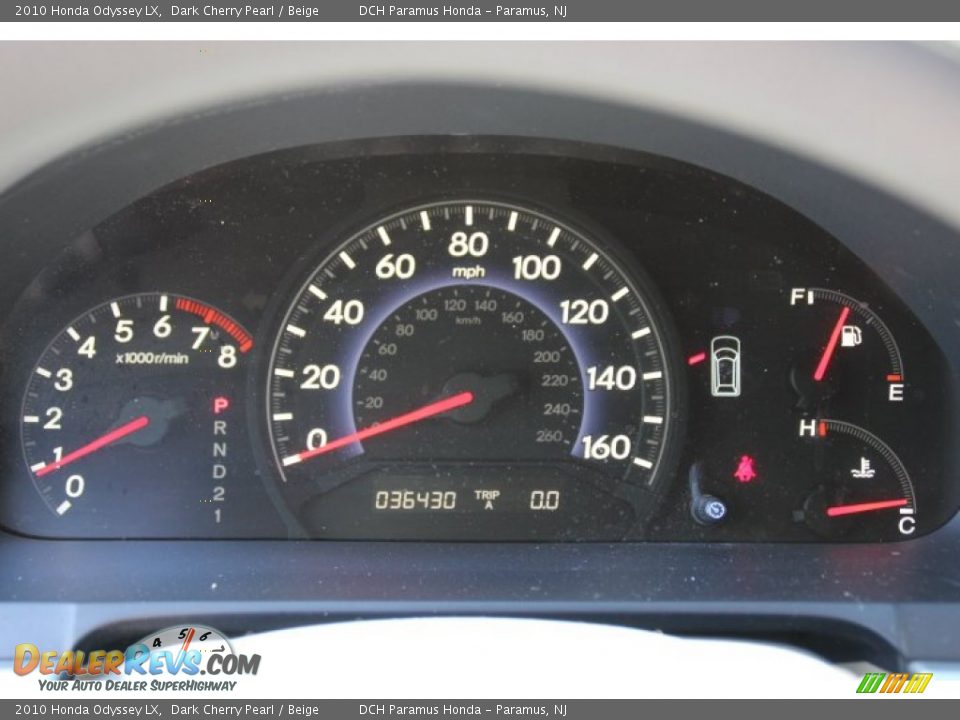 2010 Honda Odyssey LX Dark Cherry Pearl / Beige Photo #15