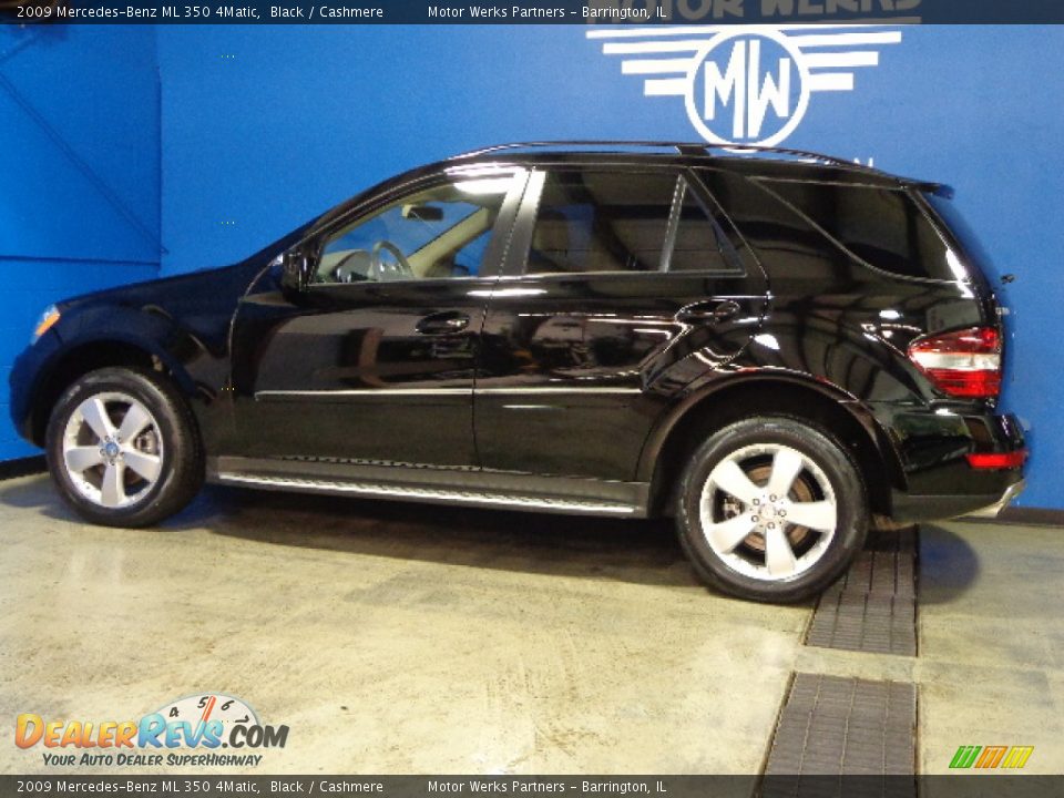 2009 Mercedes-Benz ML 350 4Matic Black / Cashmere Photo #4
