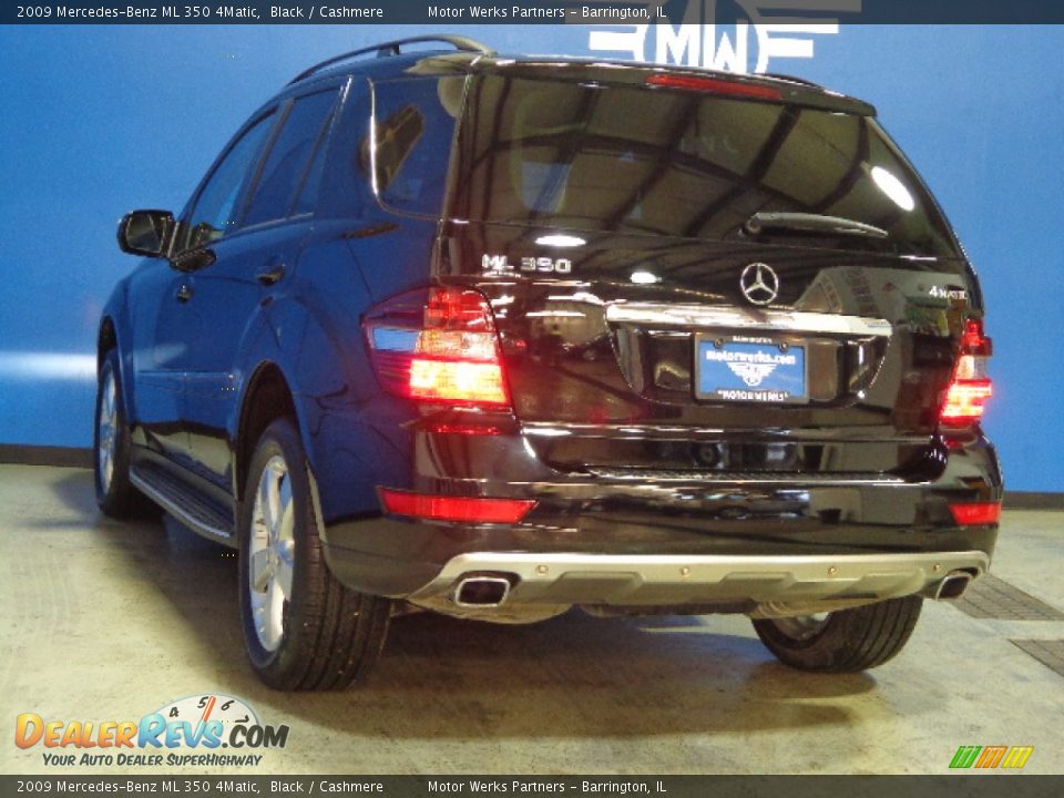 2009 Mercedes-Benz ML 350 4Matic Black / Cashmere Photo #5