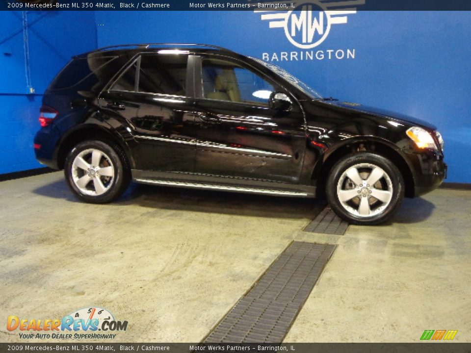 2009 Mercedes-Benz ML 350 4Matic Black / Cashmere Photo #8