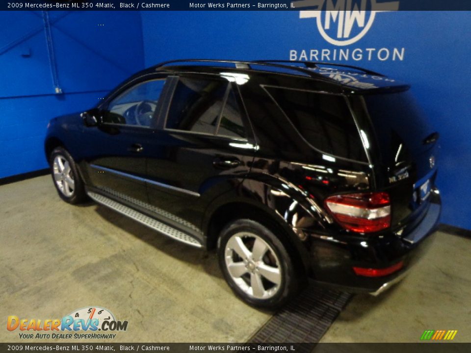 2009 Mercedes-Benz ML 350 4Matic Black / Cashmere Photo #9