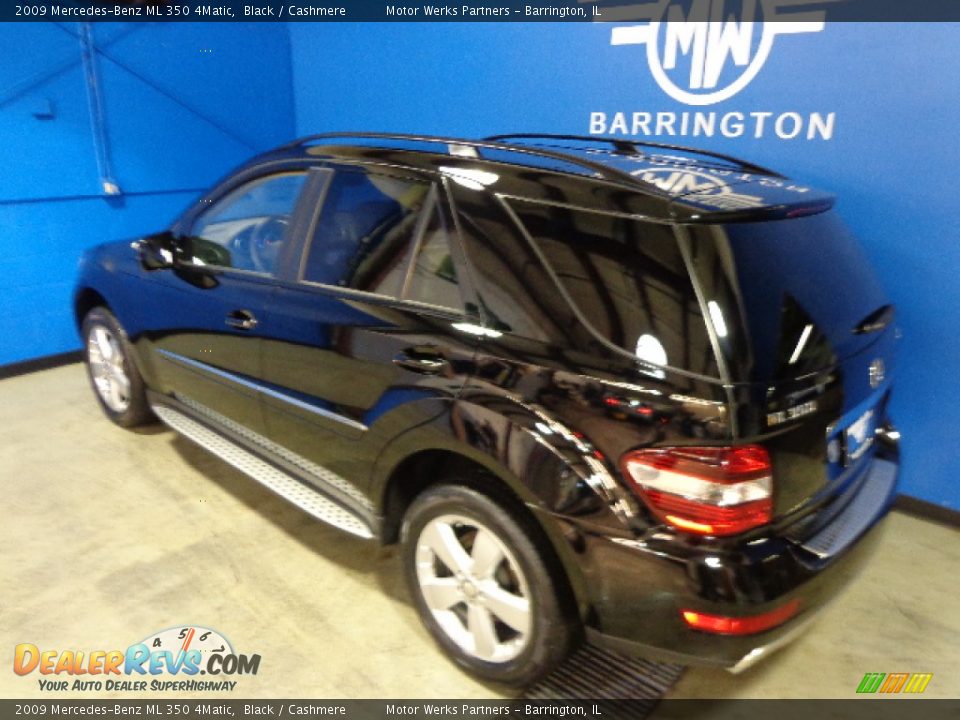 2009 Mercedes-Benz ML 350 4Matic Black / Cashmere Photo #10