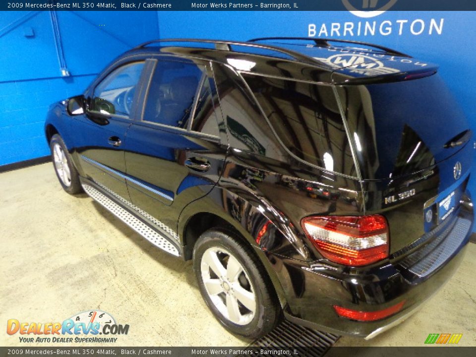 2009 Mercedes-Benz ML 350 4Matic Black / Cashmere Photo #11
