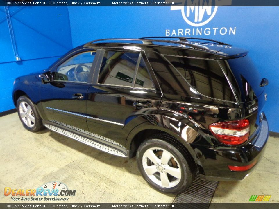2009 Mercedes-Benz ML 350 4Matic Black / Cashmere Photo #12