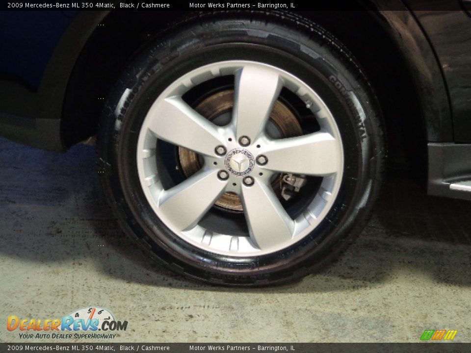 2009 Mercedes-Benz ML 350 4Matic Black / Cashmere Photo #13