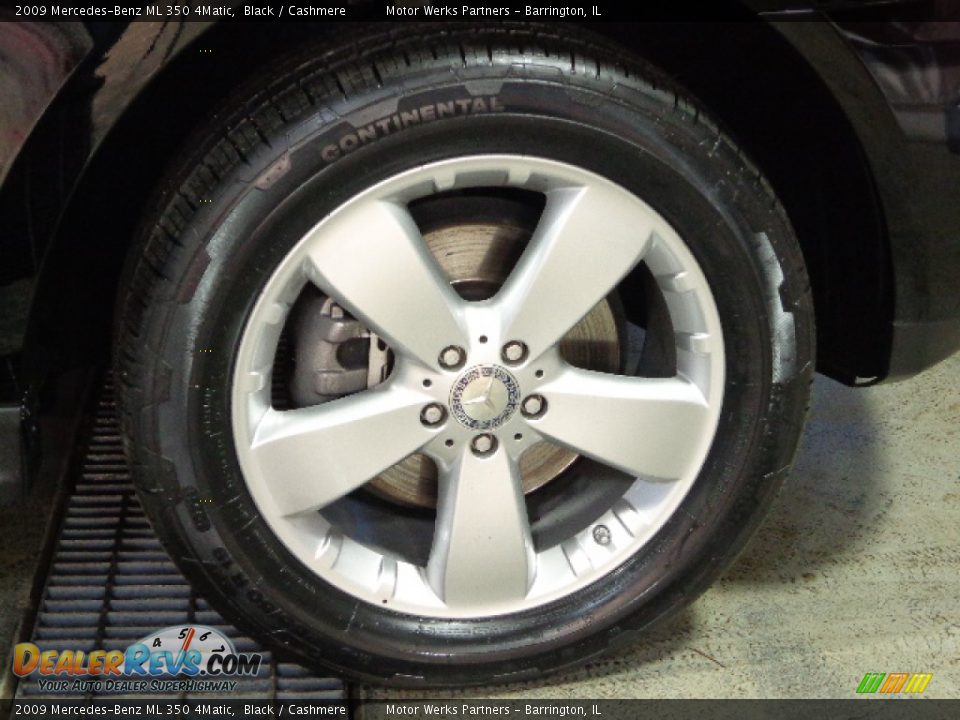 2009 Mercedes-Benz ML 350 4Matic Black / Cashmere Photo #14