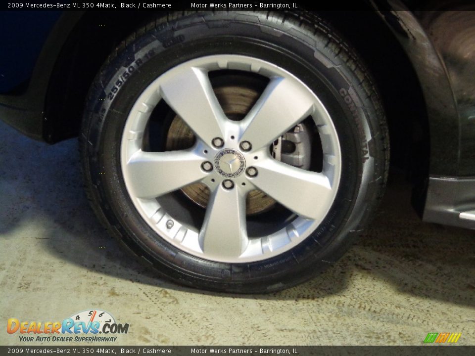 2009 Mercedes-Benz ML 350 4Matic Black / Cashmere Photo #15