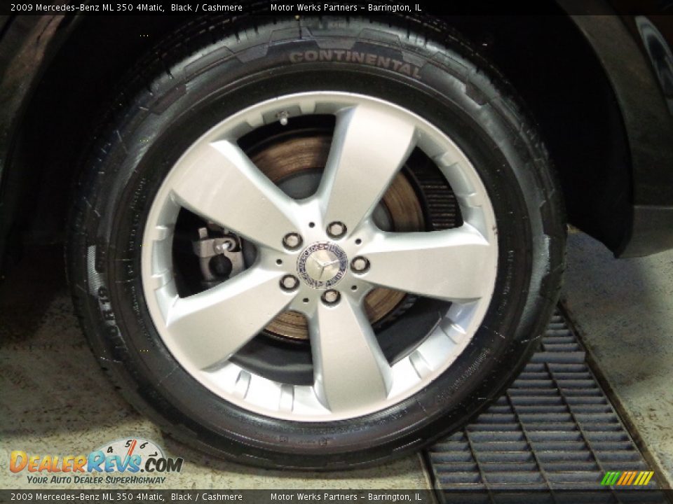 2009 Mercedes-Benz ML 350 4Matic Black / Cashmere Photo #16