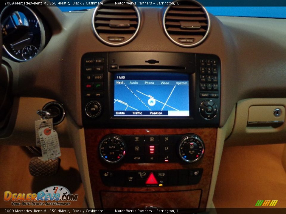 2009 Mercedes-Benz ML 350 4Matic Black / Cashmere Photo #18