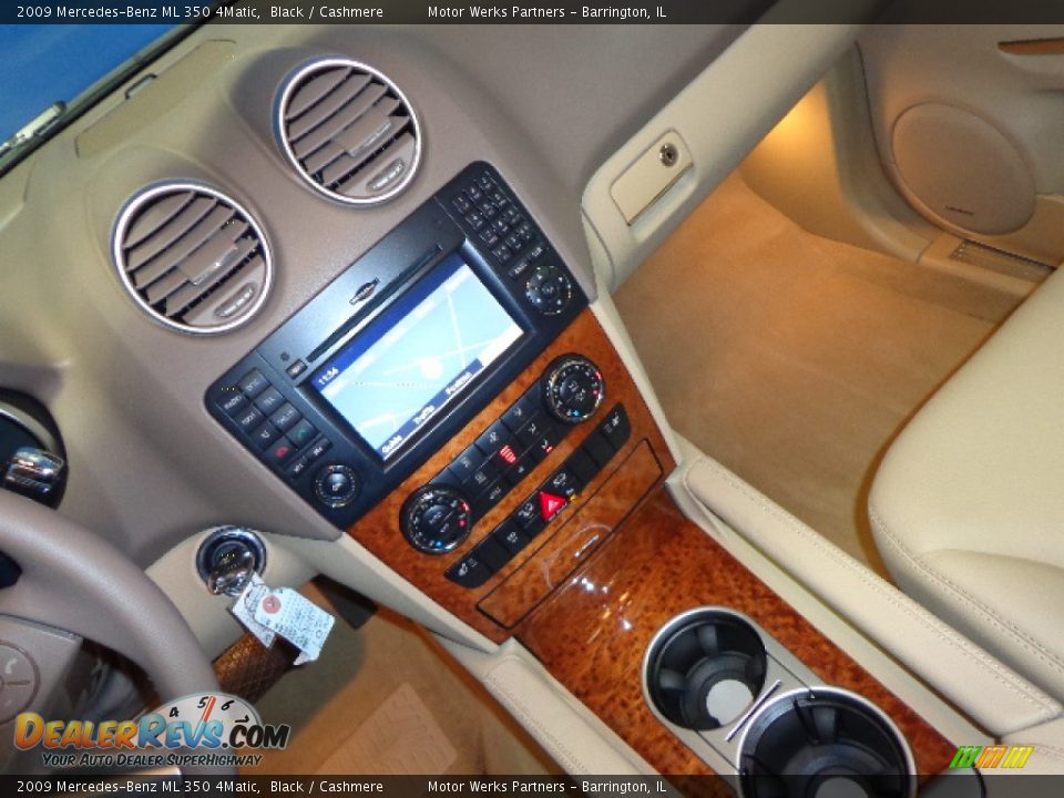 2009 Mercedes-Benz ML 350 4Matic Black / Cashmere Photo #19