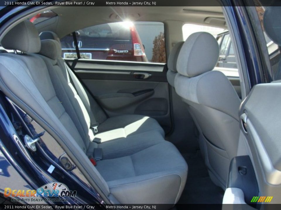 2011 Honda Civic EX Sedan Royal Blue Pearl / Gray Photo #13