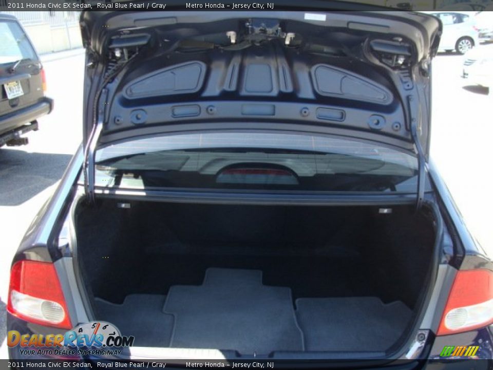 2011 Honda Civic EX Sedan Royal Blue Pearl / Gray Photo #14