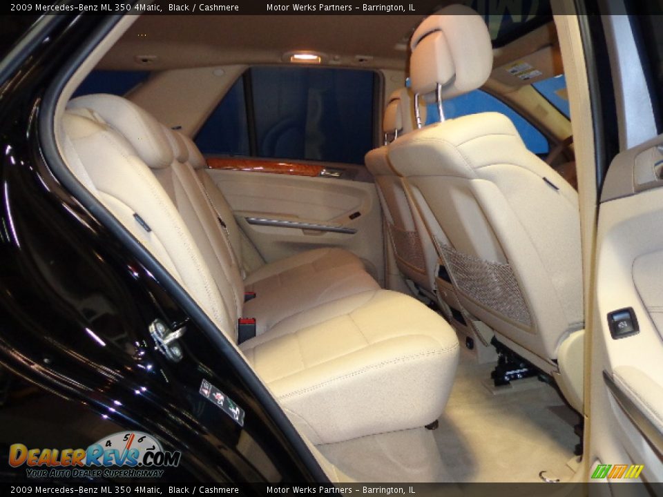 2009 Mercedes-Benz ML 350 4Matic Black / Cashmere Photo #26