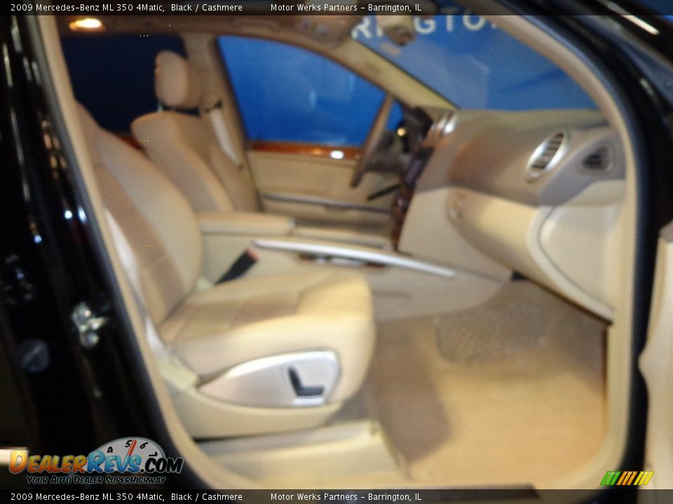 2009 Mercedes-Benz ML 350 4Matic Black / Cashmere Photo #27
