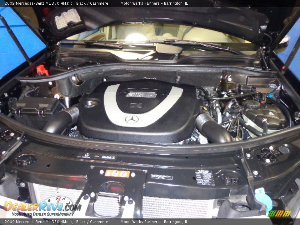 2009 Mercedes-Benz ML 350 4Matic Black / Cashmere Photo #28