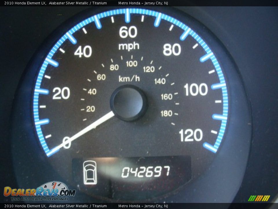 2010 Honda Element LX Alabaster Silver Metallic / Titanium Photo #11