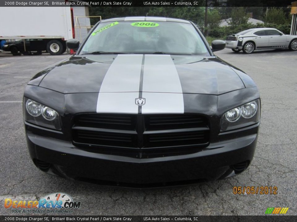 2008 Dodge Charger SE Brilliant Black Crystal Pearl / Dark Slate Gray Photo #1