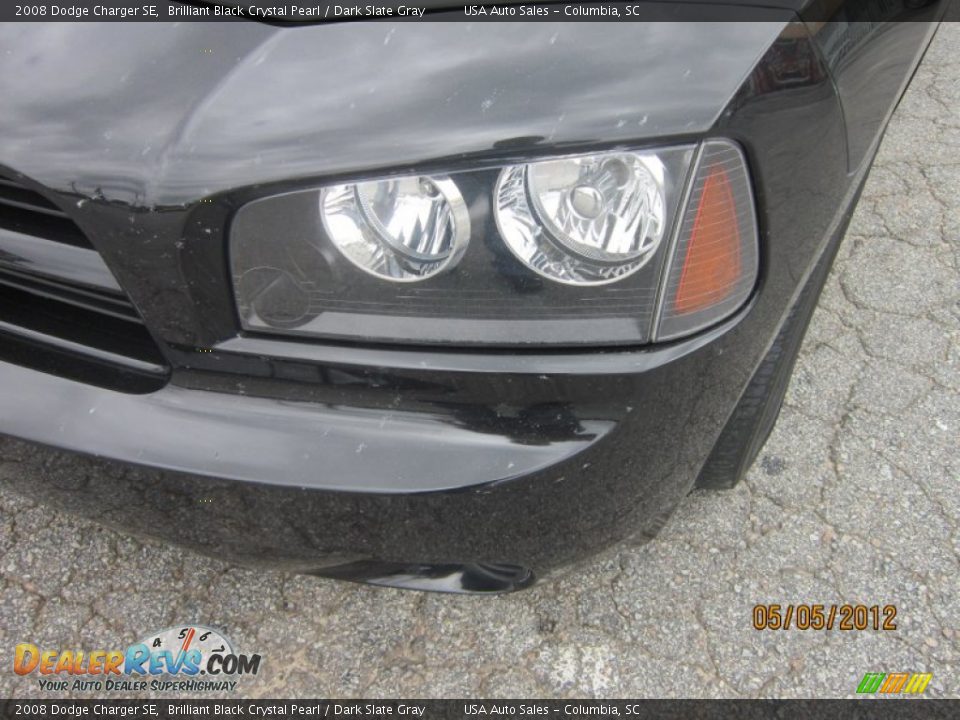 2008 Dodge Charger SE Brilliant Black Crystal Pearl / Dark Slate Gray Photo #3