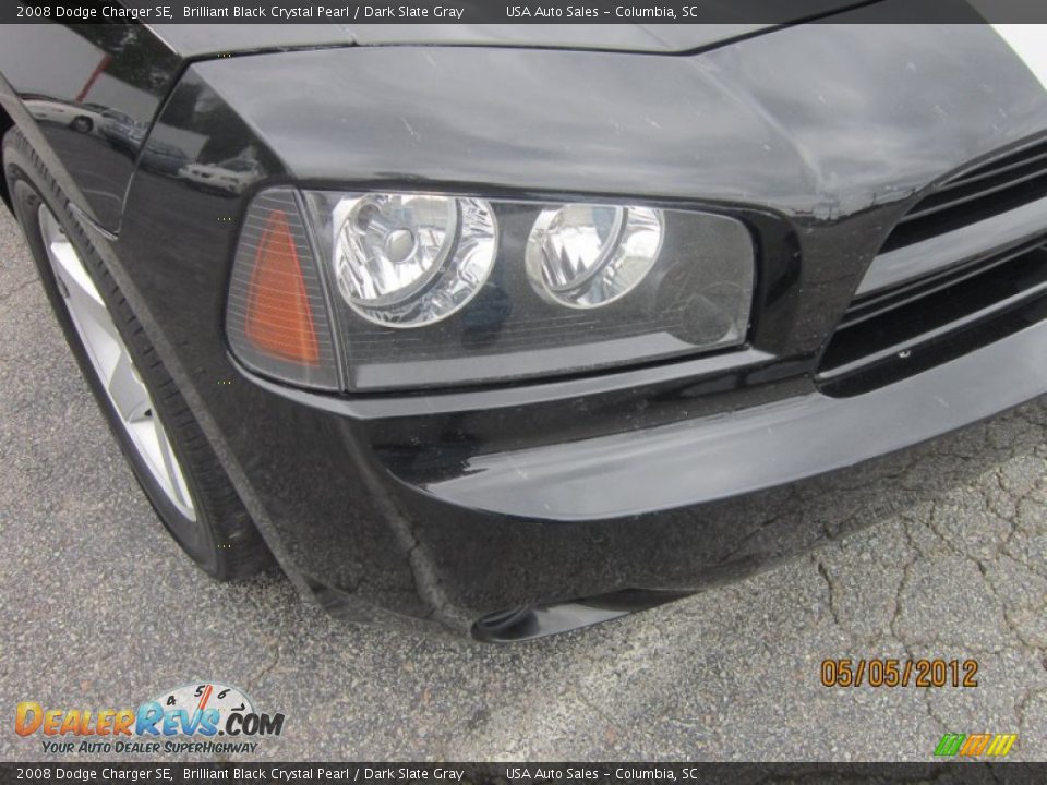 2008 Dodge Charger SE Brilliant Black Crystal Pearl / Dark Slate Gray Photo #4