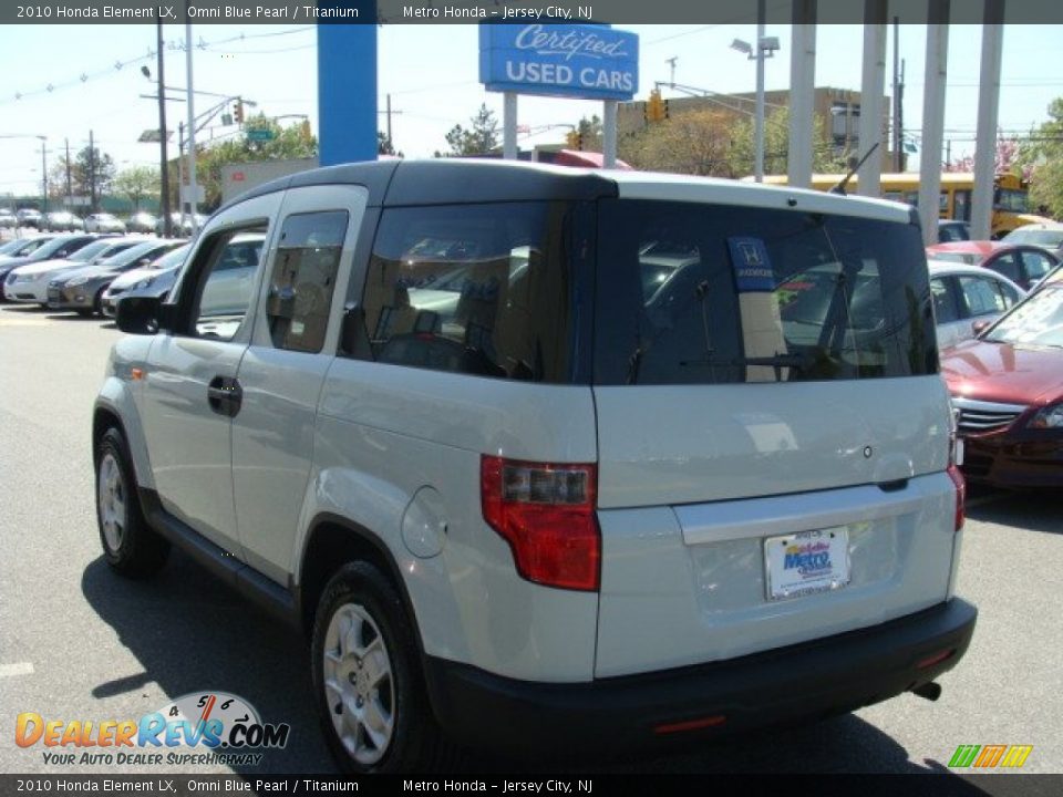 2010 Honda Element LX Omni Blue Pearl / Titanium Photo #6