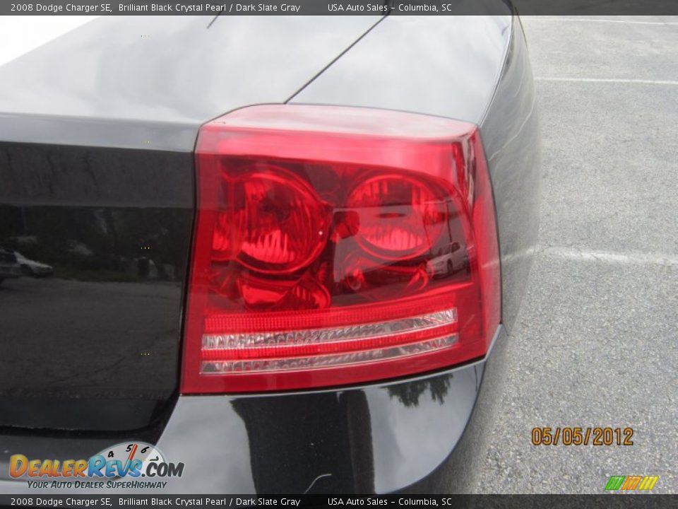 2008 Dodge Charger SE Brilliant Black Crystal Pearl / Dark Slate Gray Photo #7