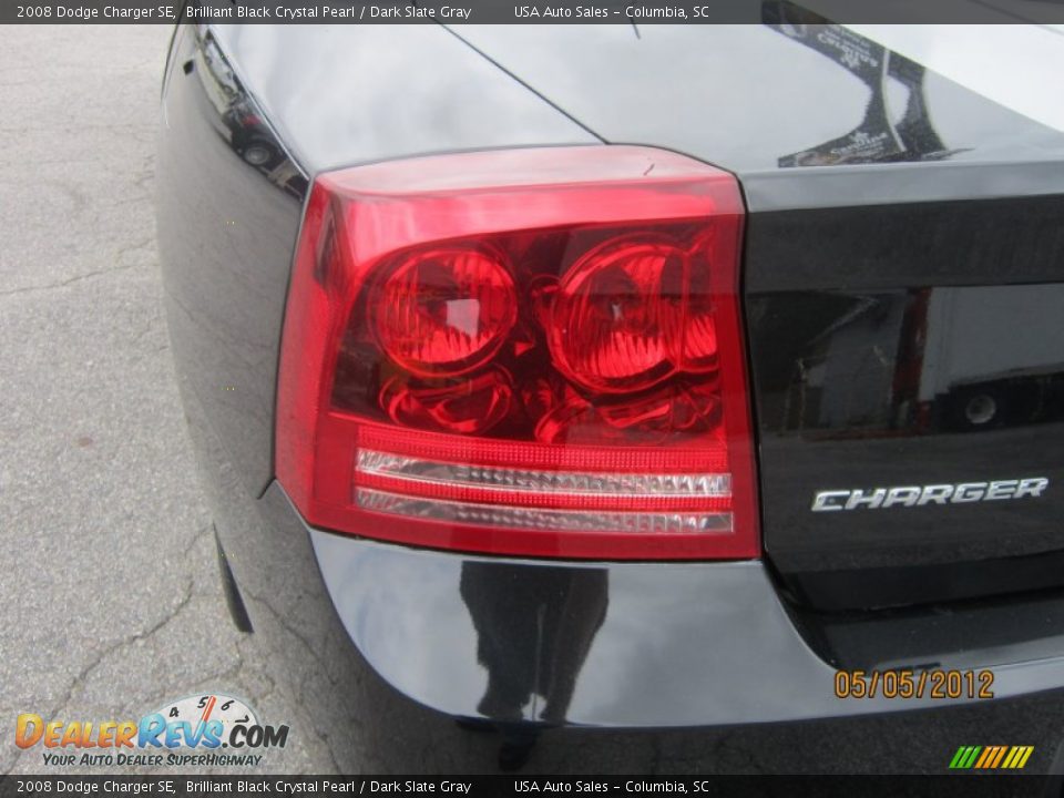 2008 Dodge Charger SE Brilliant Black Crystal Pearl / Dark Slate Gray Photo #8