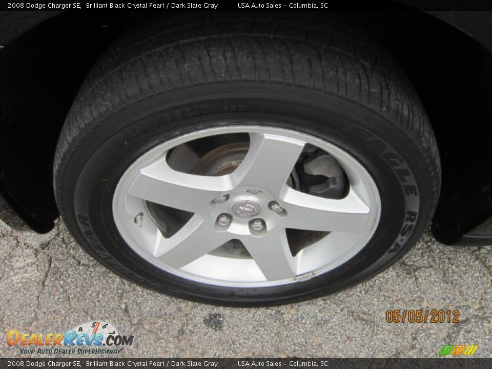2008 Dodge Charger SE Brilliant Black Crystal Pearl / Dark Slate Gray Photo #11