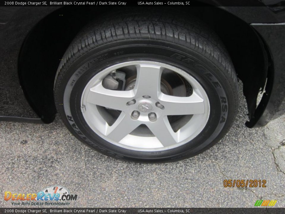 2008 Dodge Charger SE Brilliant Black Crystal Pearl / Dark Slate Gray Photo #12