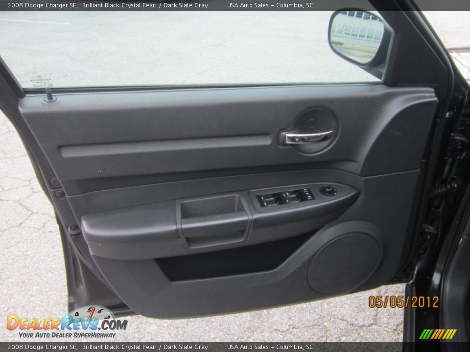 2008 Dodge Charger SE Brilliant Black Crystal Pearl / Dark Slate Gray Photo #14