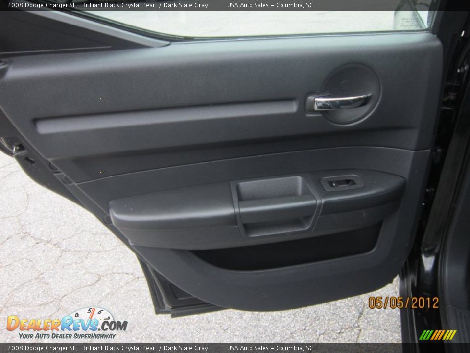 2008 Dodge Charger SE Brilliant Black Crystal Pearl / Dark Slate Gray Photo #16