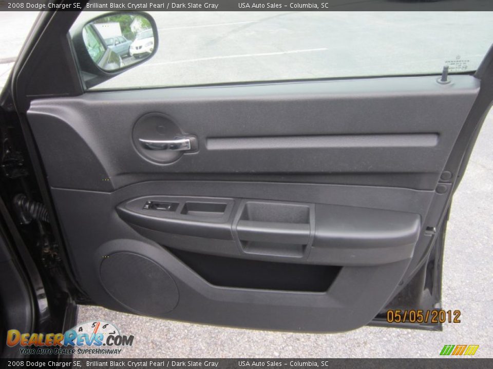 2008 Dodge Charger SE Brilliant Black Crystal Pearl / Dark Slate Gray Photo #18